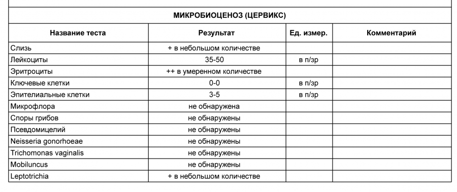 Повышенные лейкоциты в слизи