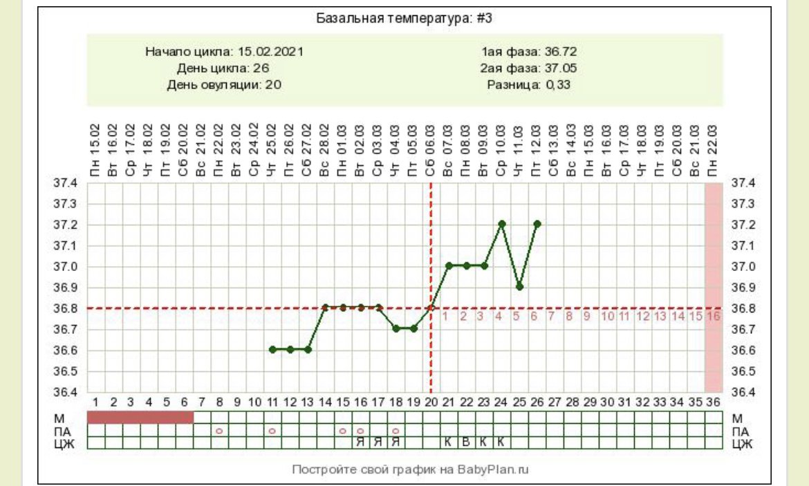 Базальная температура у женщин